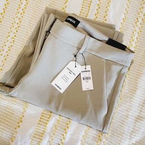 Express Supersoft Twill Pants - NWT - Midrise Boot - tan - 12 R